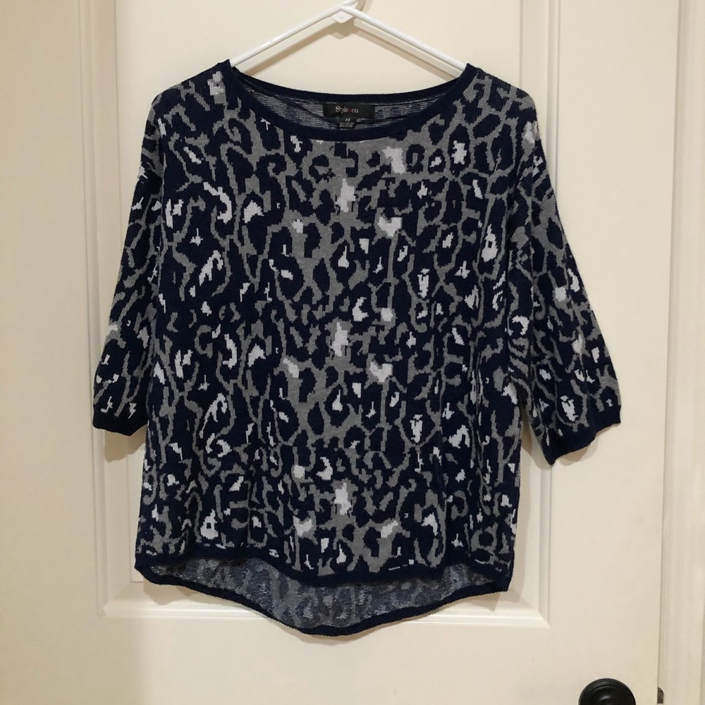 Leopard print sweater